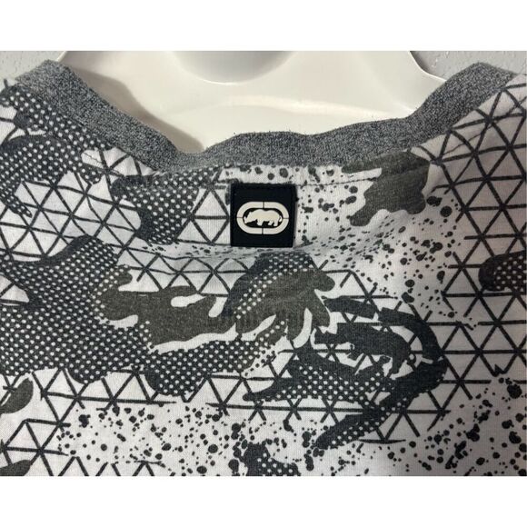 Ecko Unltd Shirt Mens 4XL Graphic Tee Gray White Black T Shirt - Picture 4 of 8